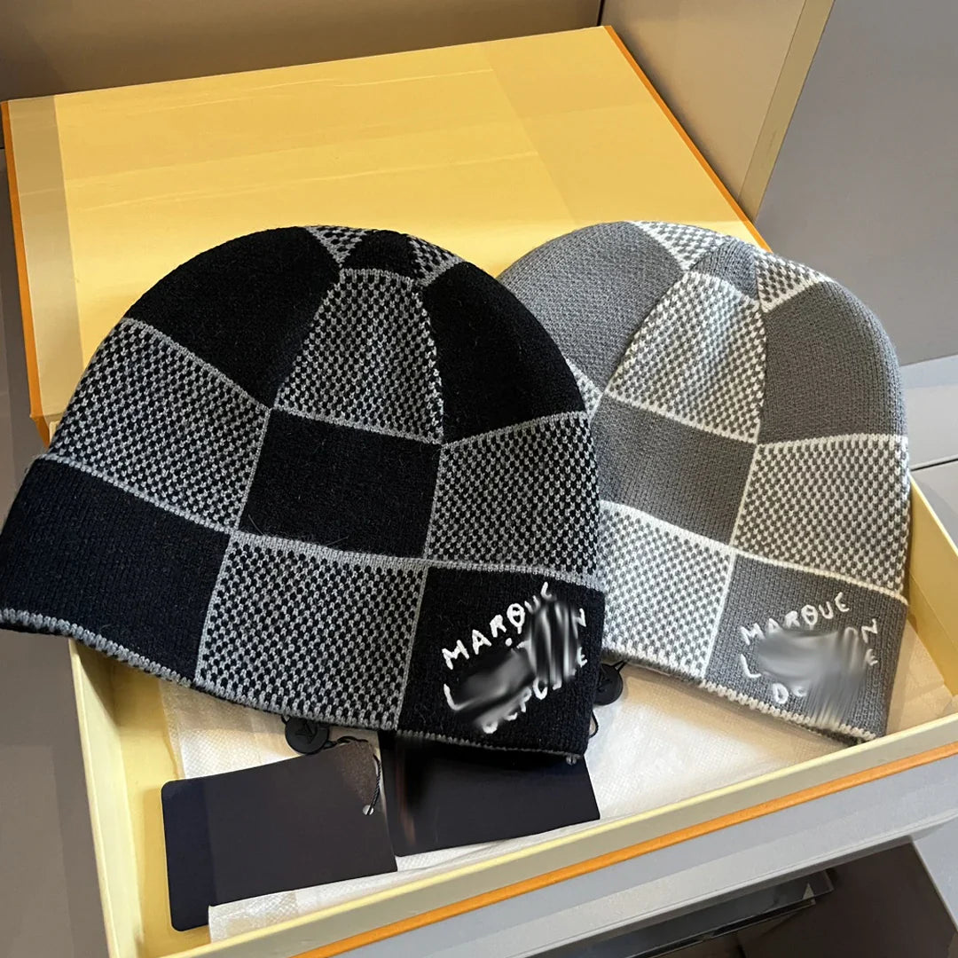 Men's 'VL' Damier Beanie New Season