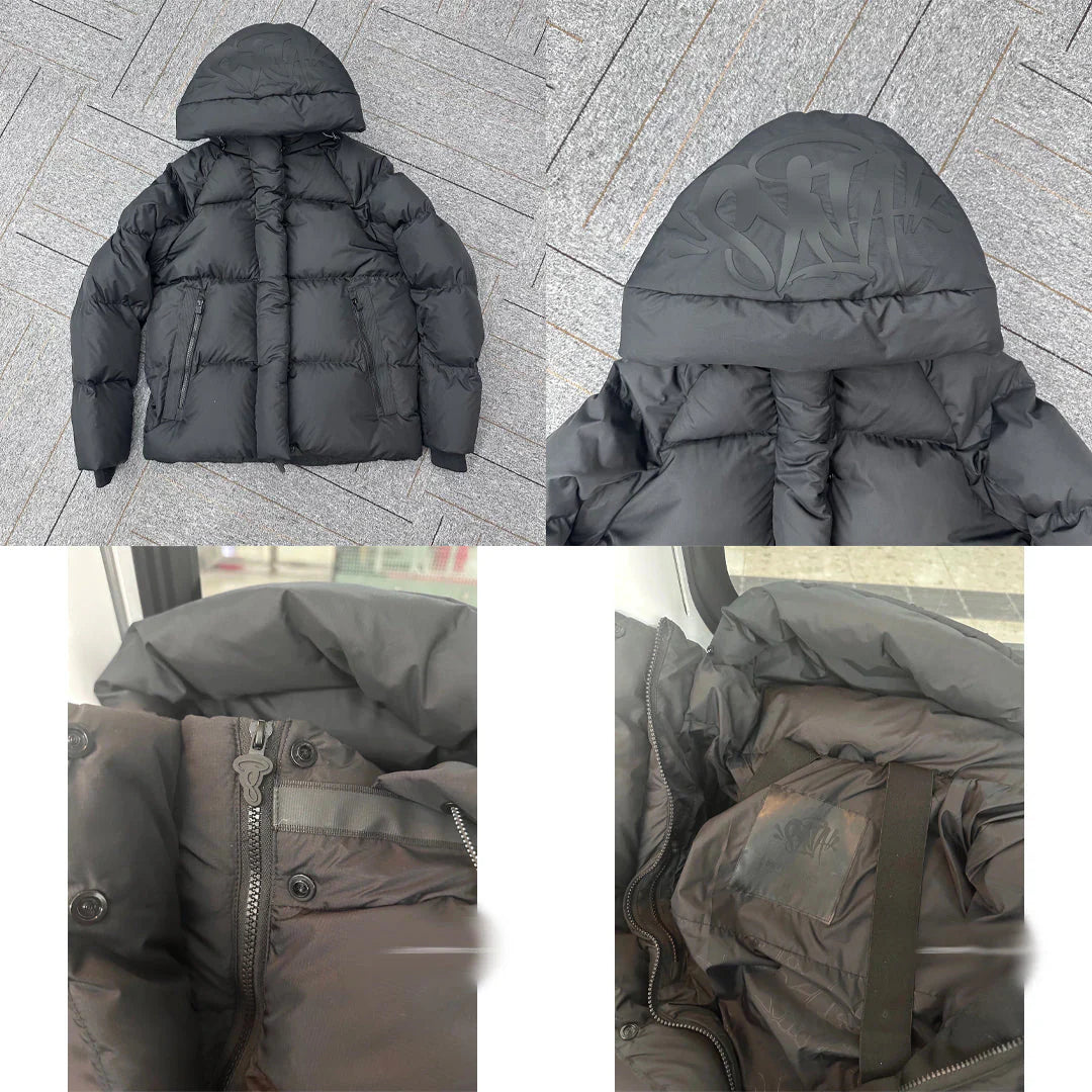 Men's 'SYNA' Black Puffer Jacket