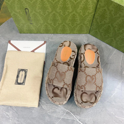 Women's 'GUCC' Platform Sliders