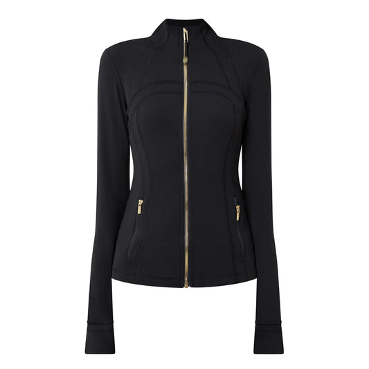 Women's 'LL' Define Jacket Black/Gold Zip