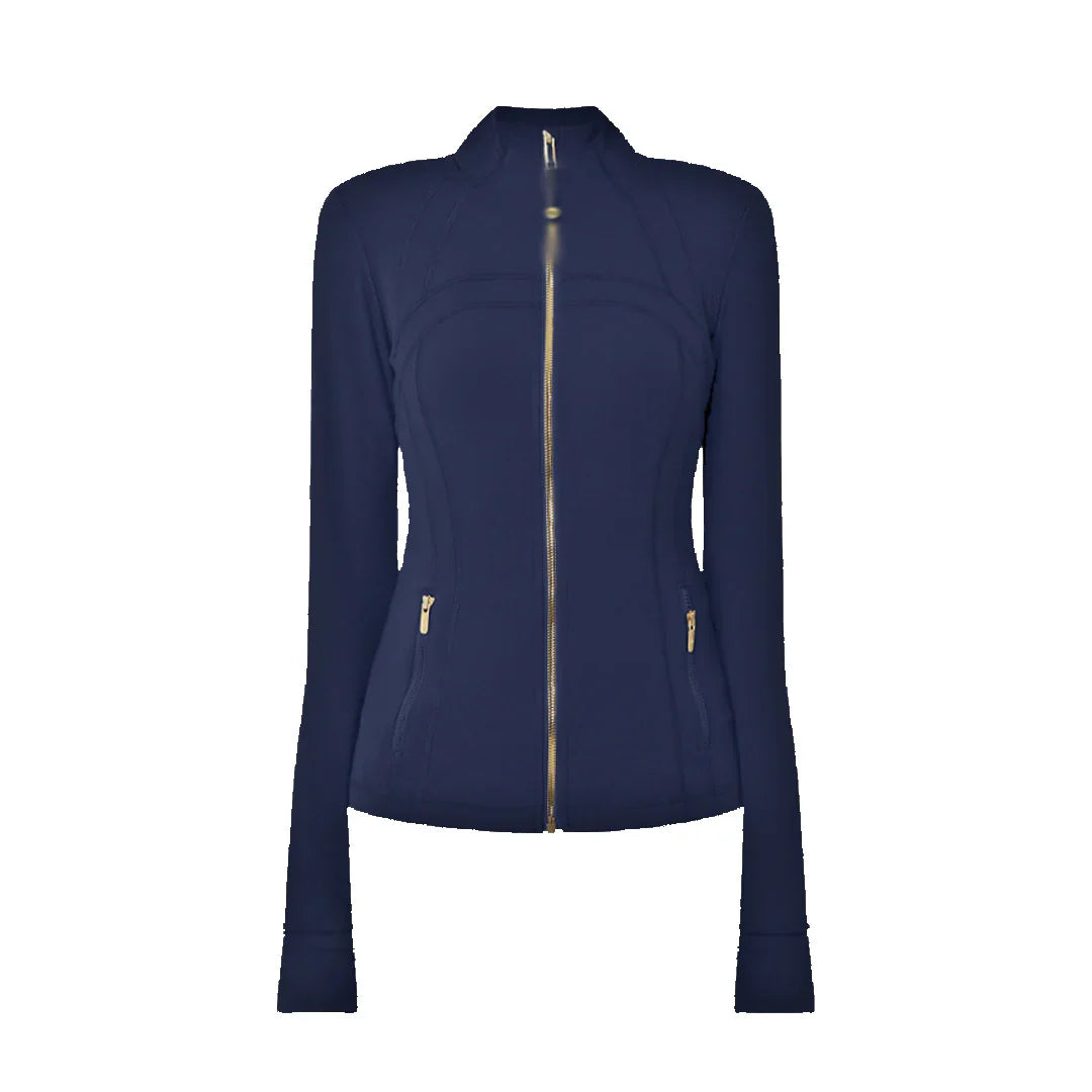 Women's 'LL' Define Jacket Navy Gold Zip