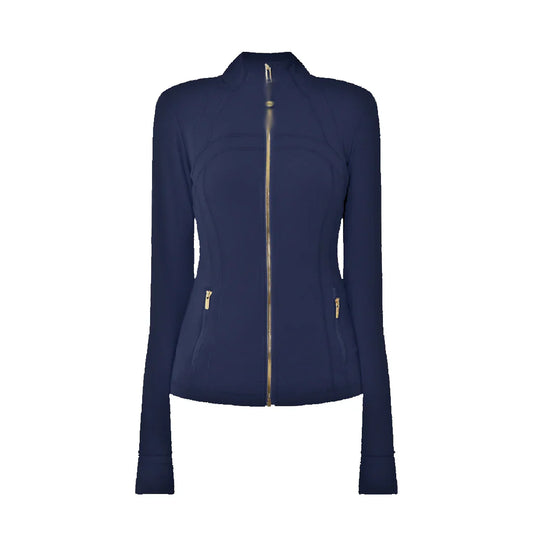 Women's 'LL' Define Jacket Navy Gold Zip