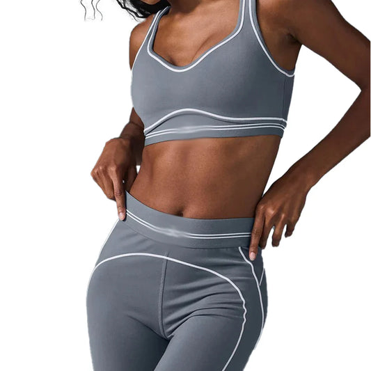 Women's 'AL' Set Dark Grey