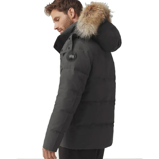 Men's 'CG' WYND Grey Black Badge Jacket