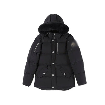 Men's 'MOOSE' Black Puffer Jacket